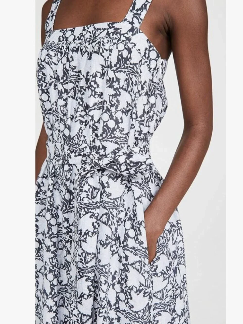 Club Monaco City to Beach Tie-Waist Midi Dress - Picture 3 of 11